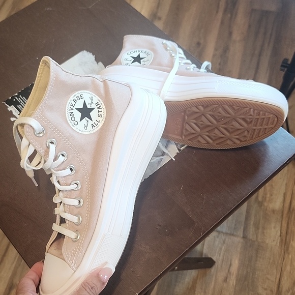 Converse Women's High-Top Sneakers - Light Gray - Picture 10 of 13